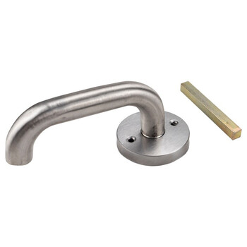 海斯迪克 不锈钢圆管防火门把手 消防逃生门锁（2个起订）HKLY-128