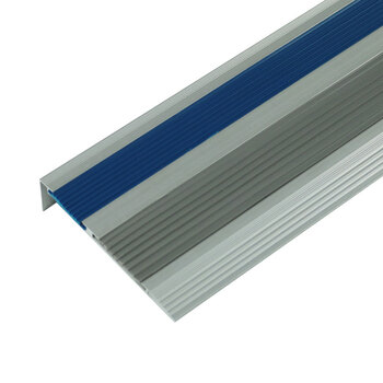 冰禹 BYlf-543 铝合金楼梯防滑条 踏步压条防撞护角 1米黄灰银光70*21mm