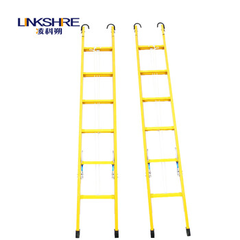 凌科朔（LINKSHIRE）10米绝缘升降梯 绝缘梯 玻璃钢 电力电工绝缘升降梯5.5米展开10米