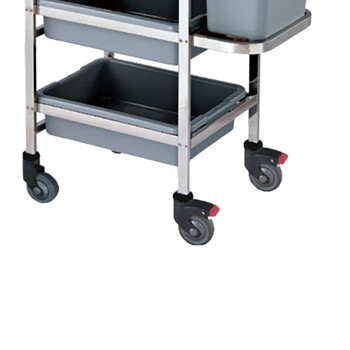 南 C-23A 收碗碟车 镜钢 可拆装 三层塑料收碗车 收餐车收碗碟车盆桶餐具收集车