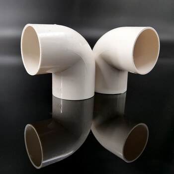 海斯迪克HKxy-18 PVC-U电工线管连接管件 白色90度直角弯头 Φ20mm(100个/包)