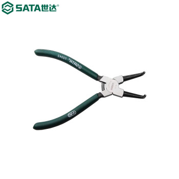 世达（SATA）72042  德式穴用曲口卡簧钳7"