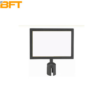 贝傅特 一米线插牌 隔离带伸缩带围栏 银行排队护栏 隔离柱警戒桩安全线 烤漆黑横向A4插排