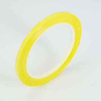 冰禹 BYaf-10 桌面定位胶带 6S标识划线胶带警示线 白标示贴条 黄色5mm*66m