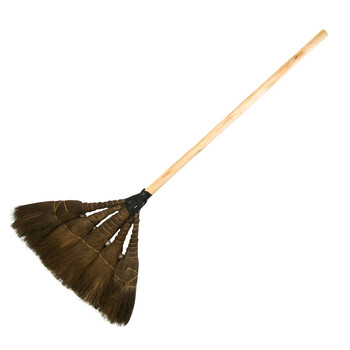 海斯迪克 HKW-145 工业用棕扫把 木柄棕树皮扫把 棕毛扫帚扫把 优质棕毛扫把