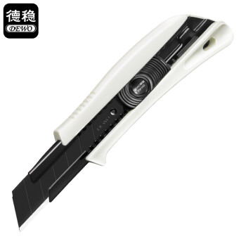 德稳（DEWO）DW300 工业重型全黑刃美工刀 22mm加厚美工刀 多用途刀 电缆剥皮切割刀 5把