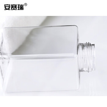 安赛瑞 按压式分装瓶 洗手液消毒液乳液收纳瓶 洗发水沐浴露瓶 四方透明 100ML 25090