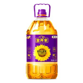 福临门营养家 黄金小黑葵葵花仁油5L 食用油  物理压榨