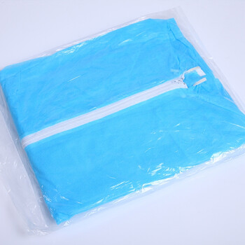安美尚（ams）一次性连体防护服 定做养殖场 防尘服 蓝色2020（PP）1套 XXXL#