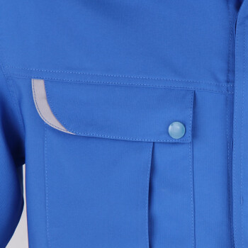 斯卡地尔SCOTORIA 男女劳保长袖上衣 汽修外套 工装夹克 TOJ411MB宝蓝色上衣