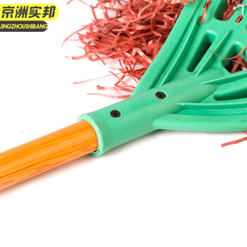 京洲实邦 木杆编织扫把1把装 手工竹扫帚竹笤帚物业大扫把环卫JZSB-9291