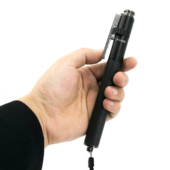 冰禹 BYaf-07 自动弹簧甩棍伸缩棒  车载防身工具 防护三节钢笔伸缩甩辊甩鞭 弹簧甩棍