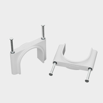 讯浦 钢钉管卡40mm 固定水管配件 加厚标准线卡管卡 100套/包 GK-40-100