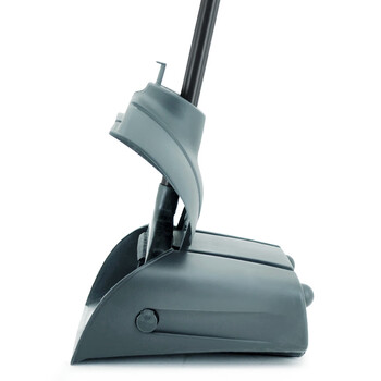 益美得 MJ1301 塑料防风扫把簸箕套装组合商用软毛扫帚畚斗垃圾铲 灰色组合