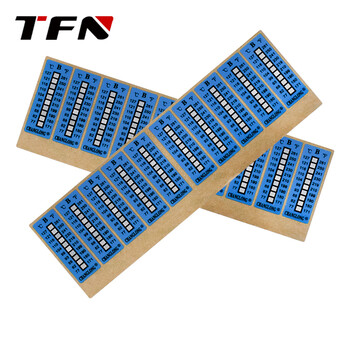 TFN 测温纸 温度标贴 感温纸测温胶片 十格 WDJ10A 
