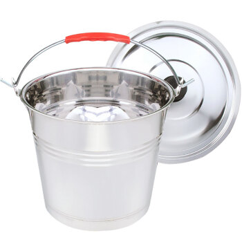 兰诗（LAUTEE）DM-302 不锈钢提水桶 物业环卫酒店清洁桶 5L带盖
