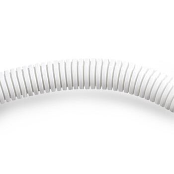 讯浦 塑料波纹管 防水阻燃加厚PP材质 外径28.2mm内径23mm 电线电缆保护软管白色50米