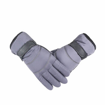 劳保佳 触屏羽绒棉手套 加厚滑雪防水保暖防寒加绒手套 时尚秋冬保暖劳保棉手套 黑色