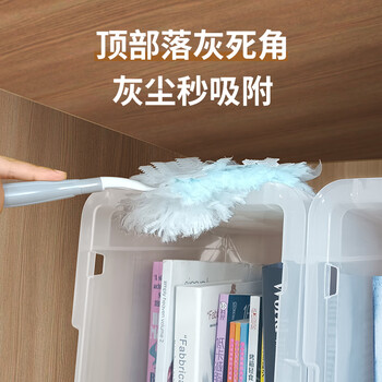百家好世 静电除尘掸扫除吸尘灰尘清理神器扫灰家用 手柄+替换装10片