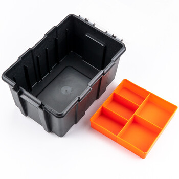 海斯迪克 HKCL-501 工具盒 塑料透明零件盒 分隔式元件盒收纳盒 F-156D(22*15*11.5cm)