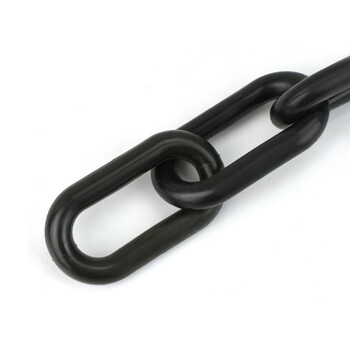 工霸（GONGBA）路锥警示黄黑链条 塑料链条警示柱防护隔离链雪糕筒链接件安全链条 3米 1条 定制