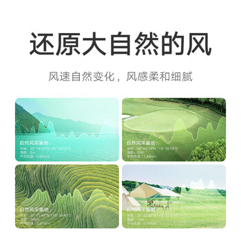 米家小米电风扇落地扇家用  直流变频自然风大广角轻音节能电扇1X升级版 充电宝供电 