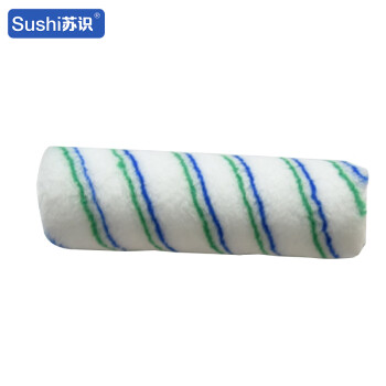 苏识 QJ0069 滚筒刷无死角滚刷乳胶漆小滚筒涂料滚筒 9寸内墙热熔蓝绿条滚芯 一把