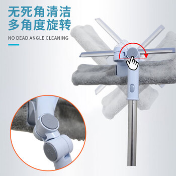 亿丽佳 洗刮合一双面擦窗器 可伸缩玻璃刮水器 擦玻璃神器 6件/组  
