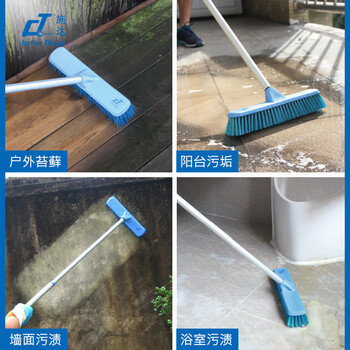 CT施达洗地刷硬毛刷瓷砖地砖地板刷铝合金加长伸缩杆扫水清洁刷30cmTM-CFB 030B