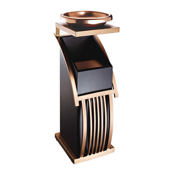 南 GPX-78C3 南方新概念烟灰桶  砂钢镀玫瑰金 垃圾桶 公用不锈钢垃圾箱果皮桶