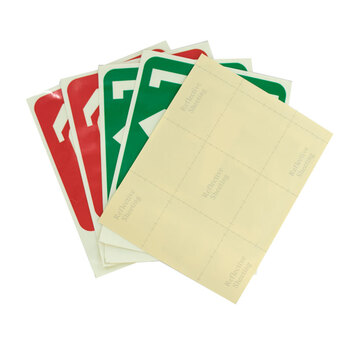 海斯迪克 gnjz-1330 安全标识牌 警告标志 建筑工地警示（当心机械伤人）不干胶车贴