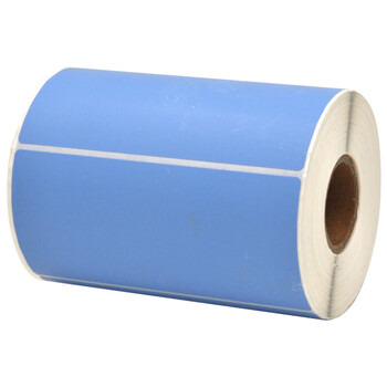 联嘉 标签铜板纸 不干胶标签打印纸 标签纸贴纸 90mm×60mm×400张 浅蓝色