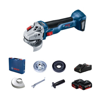 博世（Bosch）充电式角磨机切割机 锂电打磨机磨光机GWS 18V-10 100MM 5.0*2 1840