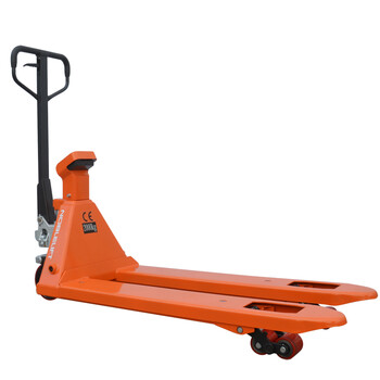 诺力（NOBLELIFT）叉车手动液压电子秤搬运车2吨称重显示托盘车电子称地牛拖车HR-ESR20-外宽690货叉长1220MM