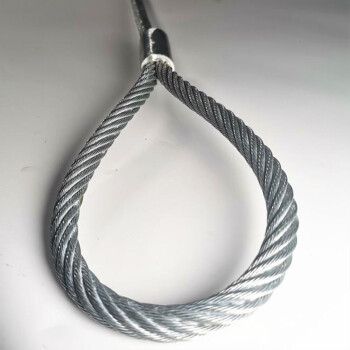 辉煌永威 镀锌钢丝绳8mm2m双扣压制钢丝绳吊索具