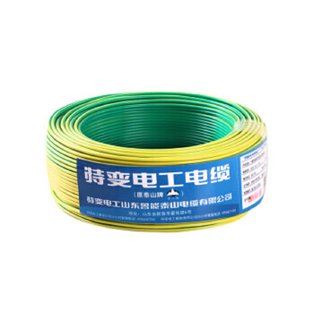 特变电工（TBEA）电线电缆 ZR/ZC-BVR25平方双色 100米 国标铜芯多股软线阻燃电线 家装照明插座空调线