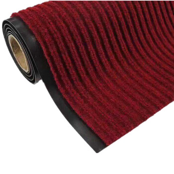 3G 双条纹防滑地垫 厚5mm*宽2.0m*15m 灰色 企业定制