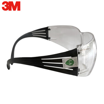 3M 护目镜 防风 防尘沙 防刮擦 骑行防护眼镜 透明镜片 SF201 AS（20付） 定做