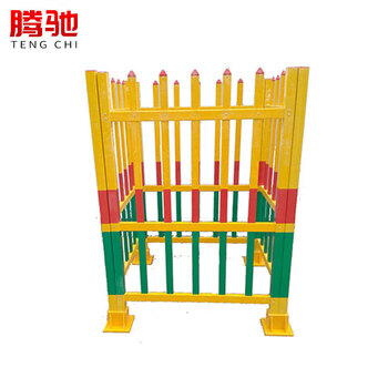 腾驰 伸缩围栏 可移动玻璃钢管式电力施工围栏安全绝缘防护栏1.7m定制联系客服