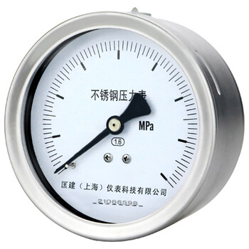 匡建仪表（CONJANT）不锈钢压力表 YBF-100Z -0.1+2.4MPa 1个 轴向不带边m20*1.5螺纹 防腐蚀耐高温抗酸碱