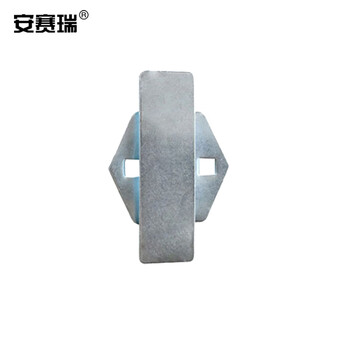 安赛瑞 零件盒挂钩 五金工具架钩 方孔洞洞板货架钩墙板钩 95×30mm 5个装 16132