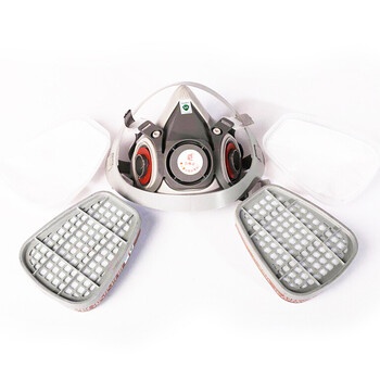 普达 KN95呼吸防护套装 防毒口罩 防醛 FD410 410+P-A-1滤毒盒2个+滤棉2片套装