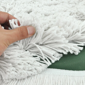益美得 加厚棉线拖布大号尘推拖把替换布配件 绿色40cm拖布