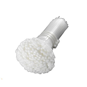 联嘉 PE扎带 理线带捆扎带束线扎线带经久耐用 白色 3×100mm 500条