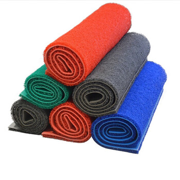 3G 丝圈地垫 防滑喷丝地垫 脚垫 防尘迎宾垫厚16mm*宽1.8m*长18m 绿色 企业定制