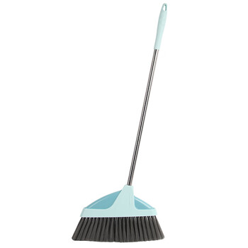 兰诗（LAUTEE）JMY-201 不锈钢杆细丝软毛扫把 学校用扫帚 清洁笤帚 颜色随机