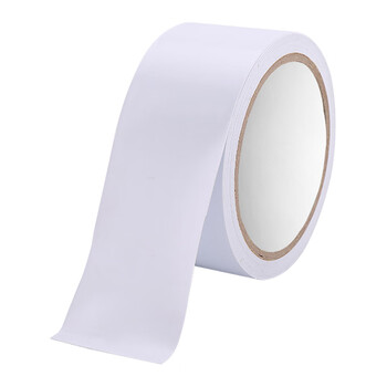 宏建 HJ 强力反光自粘警示胶带 PVC无痕防水防晒标识贴 10CM*25米 白色加厚 一卷价