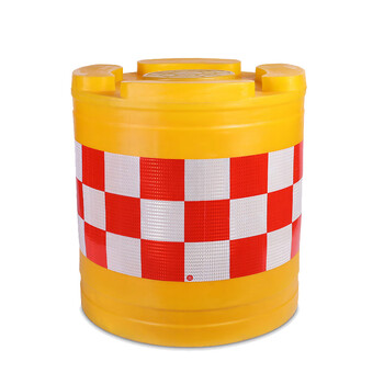 苏识滚塑防撞桶船型水马墩70*40cm