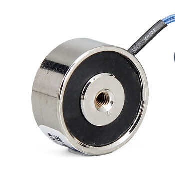 天旭直流电磁铁吸盘实验工业强力磁铁紫铜线圈小型圆形电吸盘吸力5kg P25/11 24V 1个