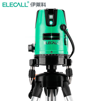 伊莱科(ELECALL)德国欧司朗LD灯头绿光水平仪高精度激光强光蓝光红外线投线仪 绿色 LD欧司朗5线标配 7 